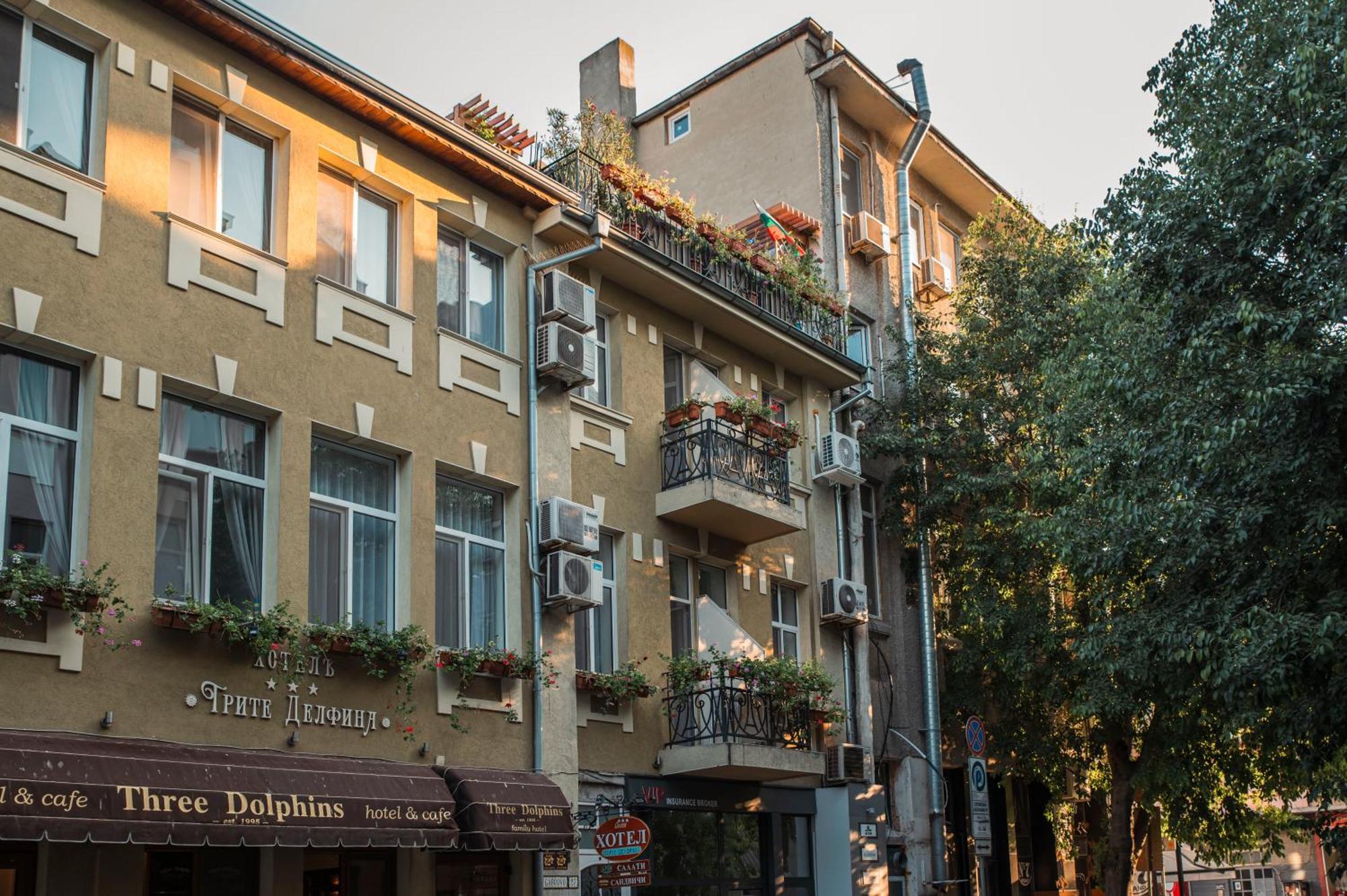 Three Dolphins Hotel With Rooftop Terracе Varna Exteriör bild
